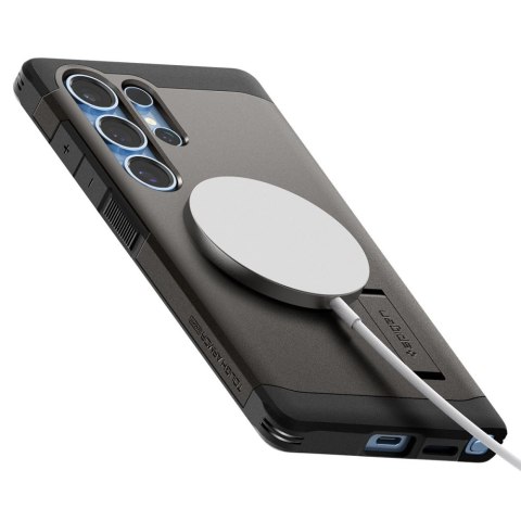 Etui case na Samsung Galaxy S25 Ultra Tough Armor MagSafe - szary