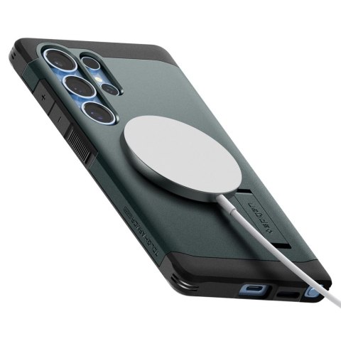 Etui case na Samsung Galaxy S25 Ultra Tough Armor MagSafe - zielony