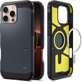 Etui pokrowiec na iPhone 16 Pro Max Tough Armor MagSafe z podstawką - ciemnoszare