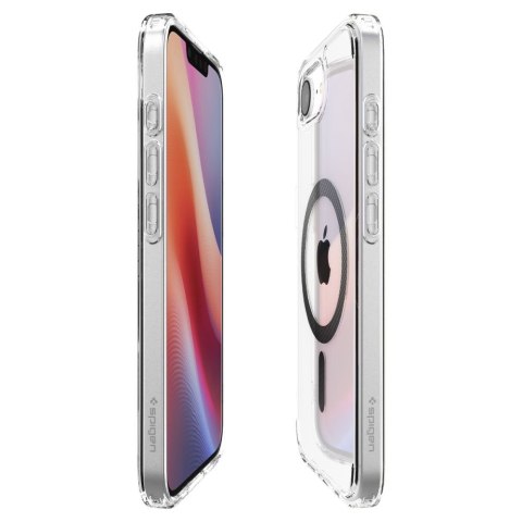Etui case na iPhone 16e Carbon Fiber Ultra Hybrid MagSafe - przezroczyste