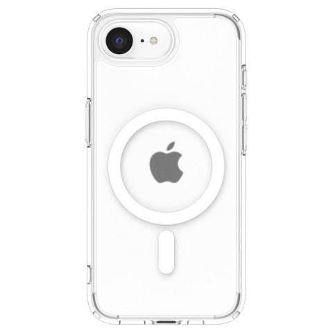 Etui case na iPhone 16e Ultra Hybrid MagSafe - białe półprzezroczyste