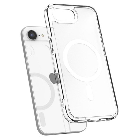 Etui case na iPhone 16e Ultra Hybrid MagSafe - białe półprzezroczyste