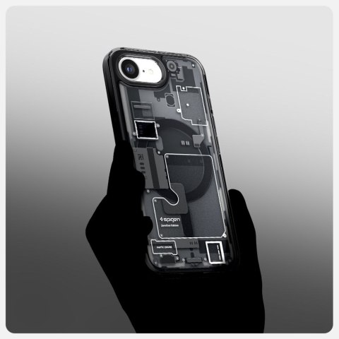 Etui case na iPhone 16e Zero One Ultra Hybrid MagSafe - czarne