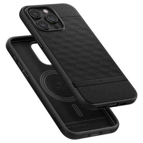 Etui case na iPhone 15 Pro Caseology Parallax Mag z MagSafe - czarny mat
