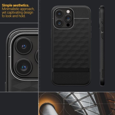 Etui case na iPhone 15 Pro Caseology Parallax Mag z MagSafe - czarny mat