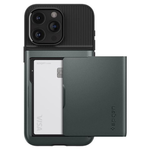Etui case na iPhone 15 Pro Max Slim Armor CS - ciemnozielone
