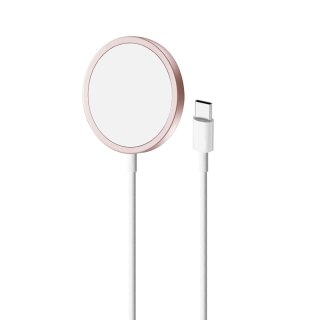 Ładowarka indukcyjna z MagSafe Magnetico 1m - różowa