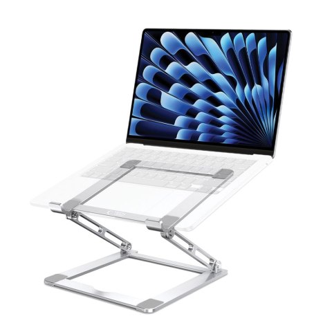 Podstawka uniwersalna rozkładana na laptop do 17'' - srebrna Podstawka uniwersalna rozkładana na laptop do 17'' - srebrna