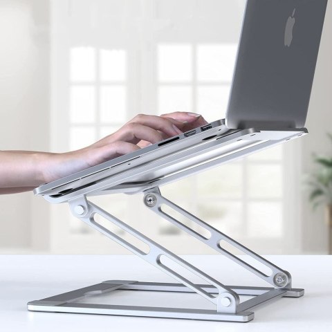 Podstawka uniwersalna rozkładana na laptop do 17'' - szara Podstawka uniwersalna rozkładana na laptop do 17'' - szara