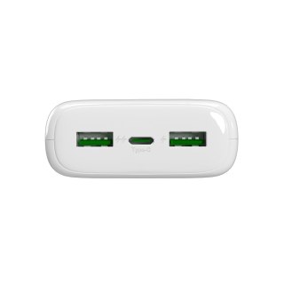Powerbank 20000mAh USB-A USB-C PD AFC 22.5W - biały