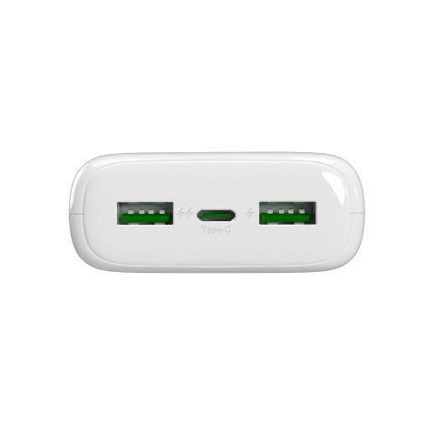 Powerbank 20000mAh USB-A USB-C PD AFC 22.5W - biały