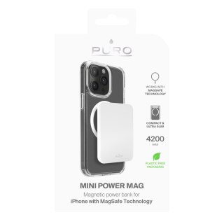 Powerbank 4200mAh USB-C MagSafe Slim Power Mag - biały