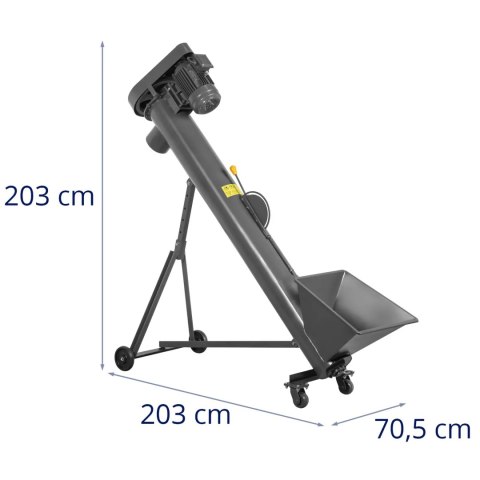 Podajnik slimakowy do pelletu materiałów sypkich 1.4 m 1000 kg/h